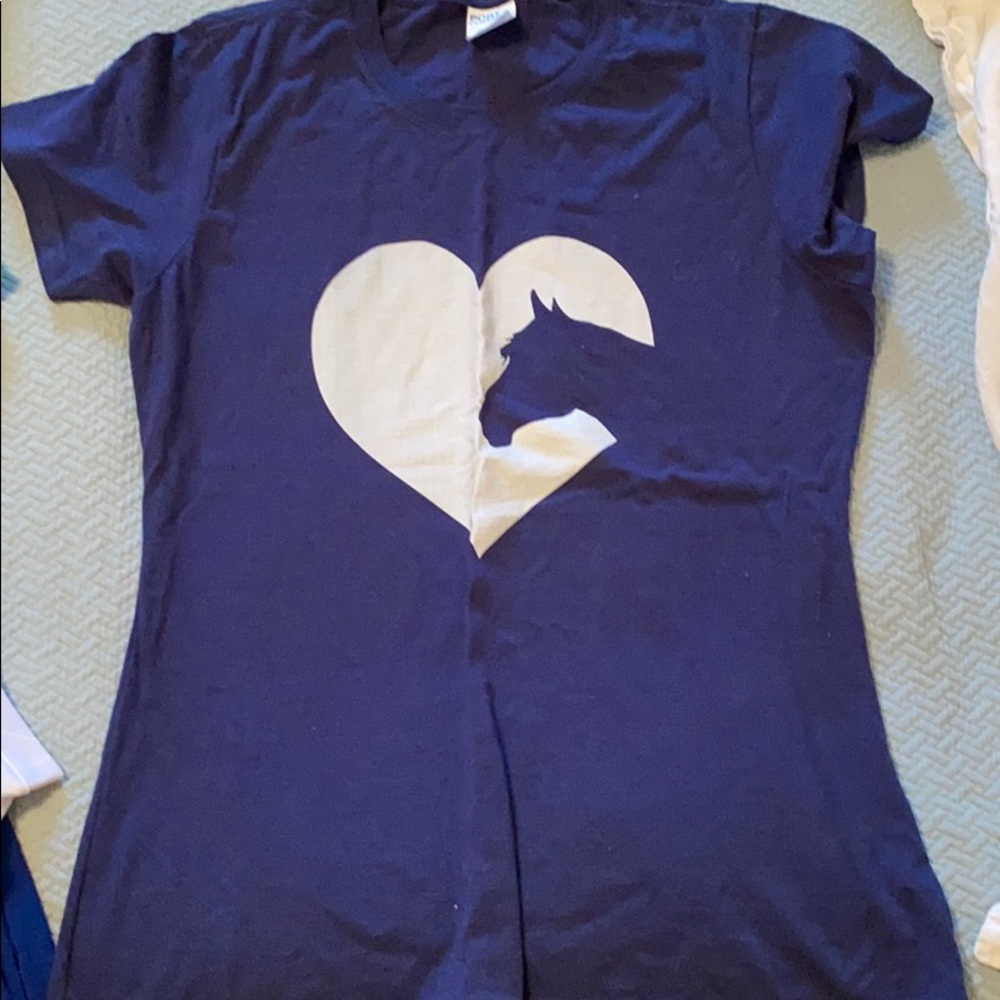 Blue horse tee